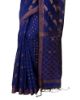 Picture of Handloom Navy Blue And Copper Design Saree