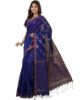 Picture of Handloom Navy Blue And Copper Design Saree