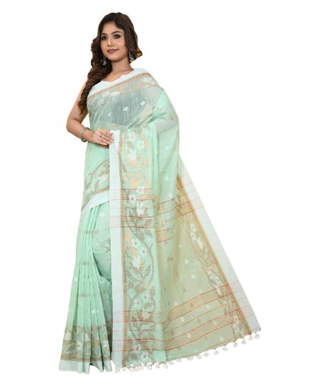 Picture of Handloom Light Green Saree