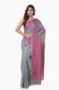 Picture of Handloom Grey Saree Red Buti & Design