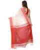 Picture of Handloom White & Red Saree
