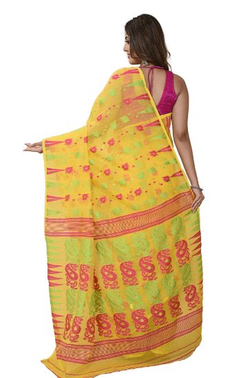 Picture of Soft Dhakai Multi - Colour Saree