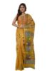 Picture of Soft Dhakai Yellow Colour Saree