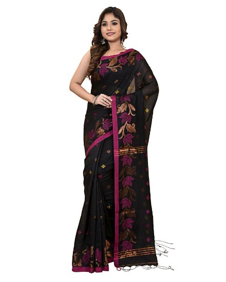 Picture of Handloom Black Colour Saree