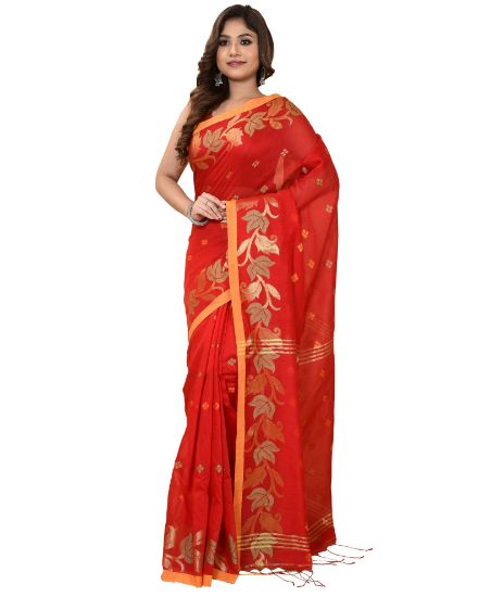 Picture of Hanloom Red Colour Saree