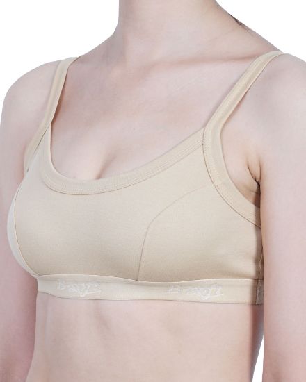 Picture of B-SOFT Women's Regular Fit Solid Sports Bra for Everyday 