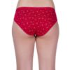 Picture of B-SOFT Stretchable Cotton Hipster Panties for Women-Grip Fit Comfortable-Red_Rani_Black-Multicolor